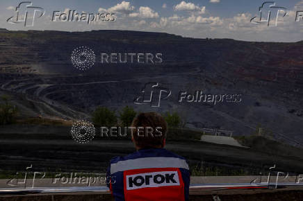 Iron ore open pit mine in Kryvyi Rih