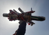 Houthi supporters protest against the USA, Israel