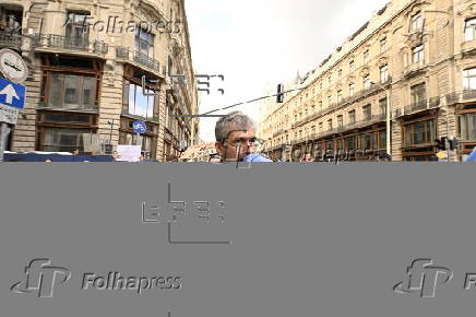Protest against draft transparency law held in Budapest