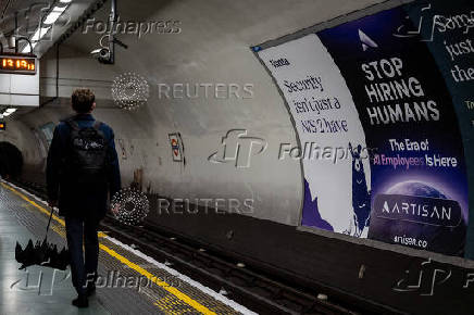 AI advert on London underground