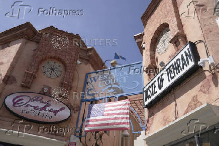 The Persian restaurant Taste of Tehran is seen in the Little Tehran neighborhood of Los Angeles