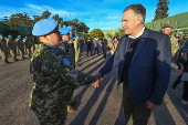 Yamandú Orsi agradece a los militares que retornan de RD Congo 