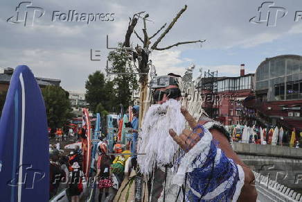 SUP (Stand Up Paddleboarding) festival in Moscow