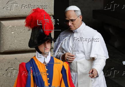 Pope Leo XIV leads Angelus prayer at Castel Gandolfo