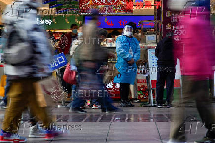 FILE PHOTO: COVID-19 outbreak in Shanghai