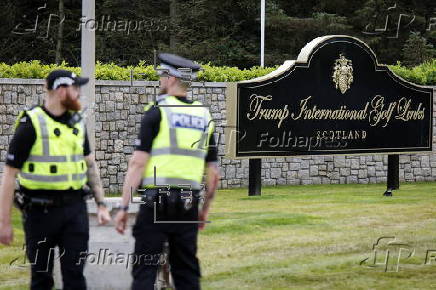 US President Trump opens new golf course Trump International Golf Scotland
