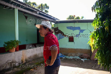 Aftermath of an earthquake, in Comapa