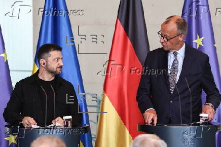Ukraine's President Zelensky visits Berlin