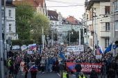 Anti-government protest march in Bratislava