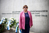 Event to mark the Israeli Holocaust Remembrance Day at Sachsenhausen former Nazi concentration camp outside Berlin