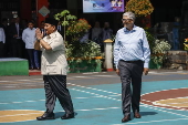 Microsoft co-founder and former CEO Bill Gates visits in Jakarta