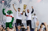 DFB Cup celebration of VfB Stuttgart in Stuttgart