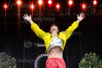 British artiste Jacob Collier performs at Tinderbox music festival in Odense