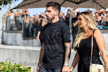 Funeral of Liverpool's Portuguese soccer player Diogo Jota and his brother Andre Silva, who died in a car crash near Zamora, Spain
