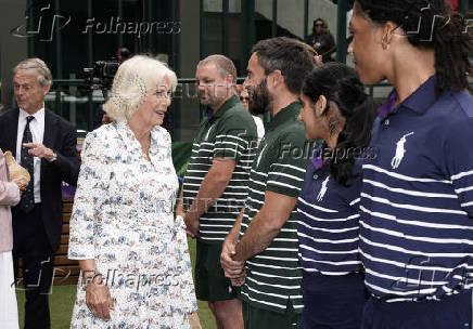 Queen Camilla visits All England Lawn Tennis and Croquet Club