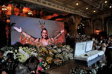 Velório da cantora Preta Gil no Theatro Municipal do Rio de Janeiro