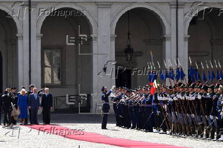 Britain's King Charles and Queen Camilla on state visit to Italy