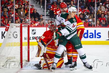 NHL: Minnesota Wild at Calgary Flames