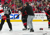 NHL: Stanley Cup Playoffs-New Jersey Devils at Carolina Hurricanes