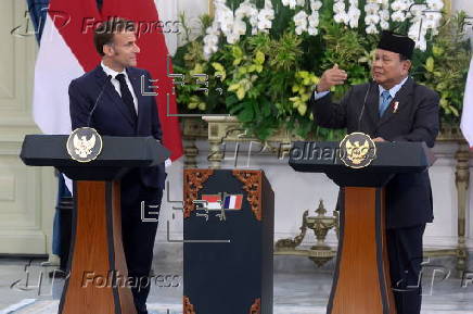 France's President Emmanuel Macron visits Indonesia