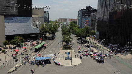 Protest of National Coordination of Education Workers (CNTE) in Mexico City