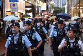 36th anniversary of the crackdown on pro-democracy demonstrators at Beijing's Tiananmen Square in 1989, in Hong Kong