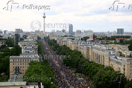 Annual street parade, which is part of the Carnival of Cultures celebrating the multi-ethnic diversity of the city, in Berlin