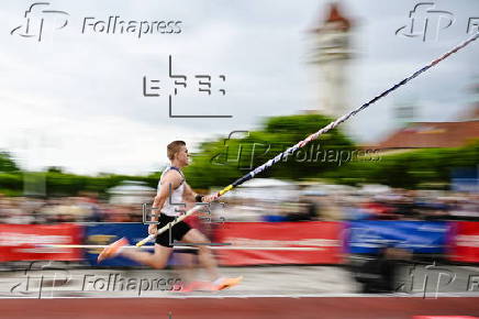 Pole Vaulting on the Pier in Sopot
