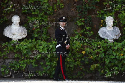 Foreign ministers and NATO Secretary General Mark Rutte meet, in Rome