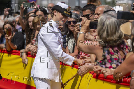 Leonor recibe el título de Hija Adoptiva de Marín (Pontevedra)