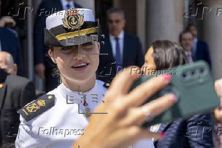 Leonor recibe el título de Hija Adoptiva de Marín (Pontevedra)