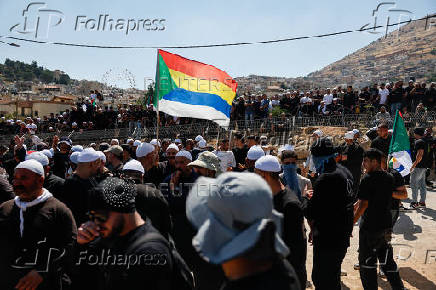 Ceasefire line between Israeli-occupied Golan Heights and Syria
