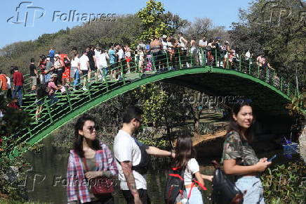 Movimentação no Parque Ibirapuera em São Paulo