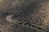 Iron ore open pit mine in Kryvyi Rih