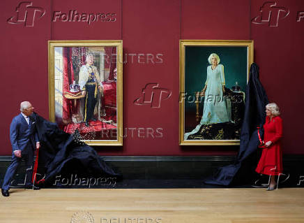 Britain's King Charles and Queen Camilla visit the National Gallery