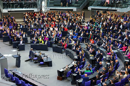 Election of a new German Chancellor, in Berlin