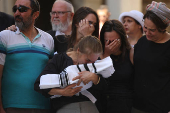 Funeral of two-week-old Ravid Haim, in Jerusalem