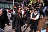 British actor and comedian Russell Brand appears at Southwark Crown Court, in London