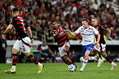Partida entre Flamengo e Fortaleza válida pelo Campeonato Brasileiro 2025.