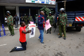 Demonstration against the death of Kenyan blogger Albert Ojwang who died in police custody, in downtown Nairobi