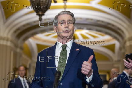 US Treasury Secretary Scott Bessent meets with Senate Republicans