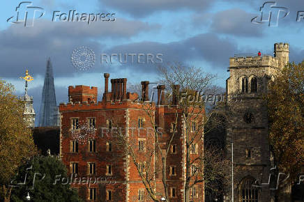 FILE PHOTO: Lambeth Palace, the official residence in London of the Archbishop of Canterbury seen, in London