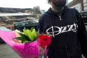 Fans pay tribute following the death of Ozzy Osbourne, in Birmingham