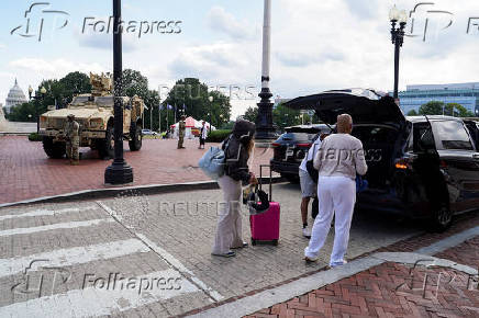 U.S. President Trump deploys the National Guard and federalizes the Metropolitan Police Department, in Washington, D.C.
