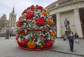Warm weather in Moscow