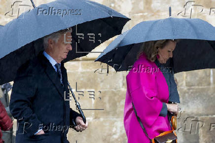 Visita de los reyes de Bélgica a Santiago de Compostela