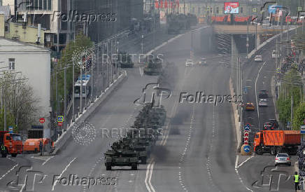 Rehearsal for Victory Day parade in Moscow