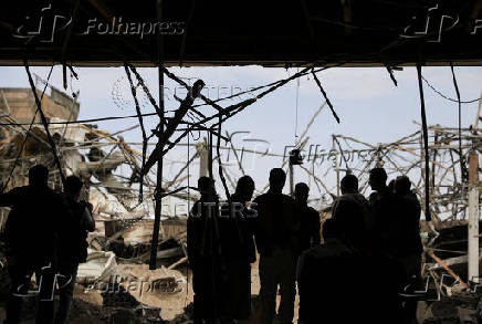 Aftermath of an Israeli airstrike, in Sanaa