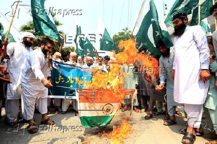 PMML party protest following India's missile strikes in Pakistan