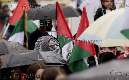 Solidarity protest for Palestine in Bucharest